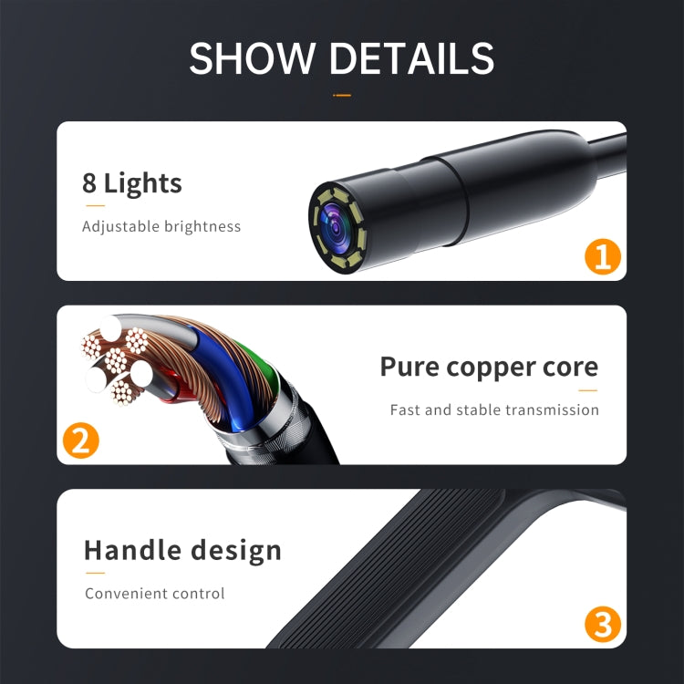 P200 5.5mm Front Lenses Integrated Industrial Pipeline Endoscope with 4.3 inch Screen, Spec:10m Tube -  by buy2fix | Online Shopping UK | buy2fix