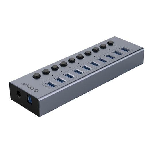 ORICO BT2U3-10AB-GY-BP 10 Ports USB 3.0 HUB with Individual Switches(AU Plug) - USB 3.0 HUB by ORICO | Online Shopping UK | buy2fix