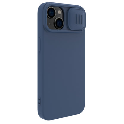 For iPhone 15 Plus NILLKIN CamShield Liquid Silicone Phone Case(Blue) - iPhone 15 Plus Cases by NILLKIN | Online Shopping UK | buy2fix