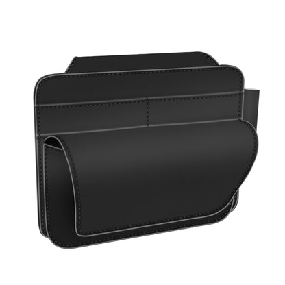 3073 Napa Texture Leather Car Removable Glasses Storage Bag(Black) - Sunglasses & Glasses Clips by buy2fix | Online Shopping UK | buy2fix