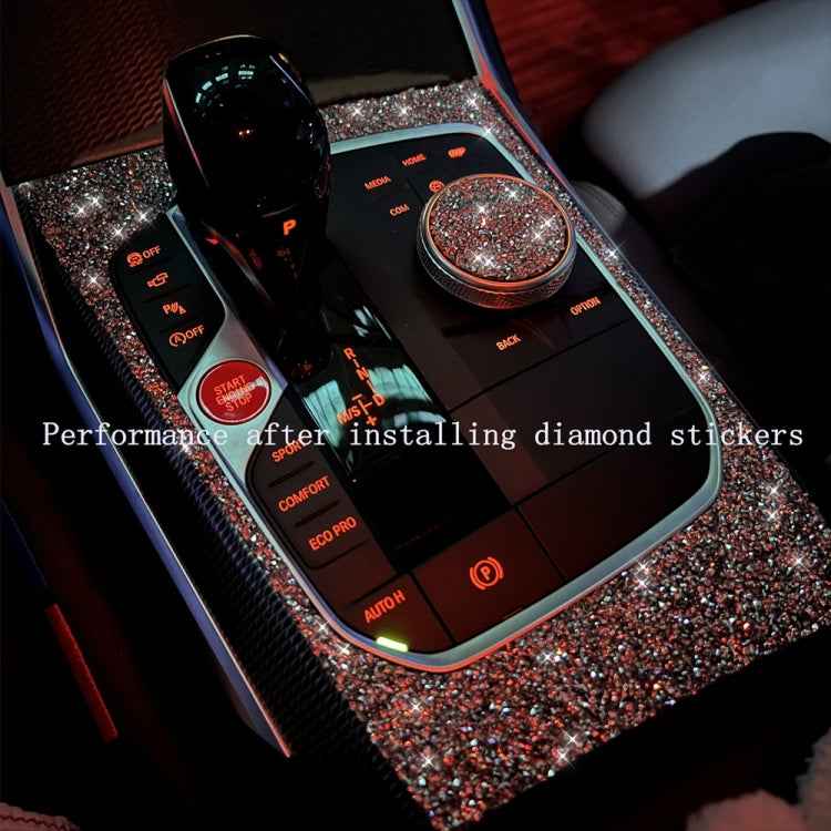 For Ford Mustang 2015-2020 Car Water Cup Holder Upper + Base Diamond Decoration Sticker, Left and Right Drive - Car Interior Mouldings by buy2fix | Online Shopping UK | buy2fix