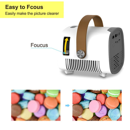 YG230 LED 1080P Mini Portable Projector Children Projector, Same Screen Version, Plug Type:UK Plug - Mini Projector by buy2fix | Online Shopping UK | buy2fix
