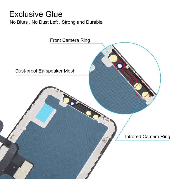 For iPhone X in-cell LCD Screen with Digitizer Full Assembly - LCD Related Parts by buy2fix | Online Shopping UK | buy2fix