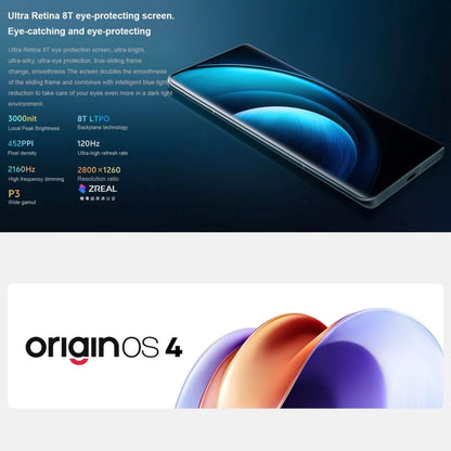 vivo X100 Pro, 16GB+256GB, Face ID / Fingerprint Identification, 6.78 inch Android 14 OriginOS 4 Dimensity 9300 Octa Core 3.25GHz, OTG, NFC, Network: 5G(Blue) - vivo by vivo | Online Shopping UK | buy2fix