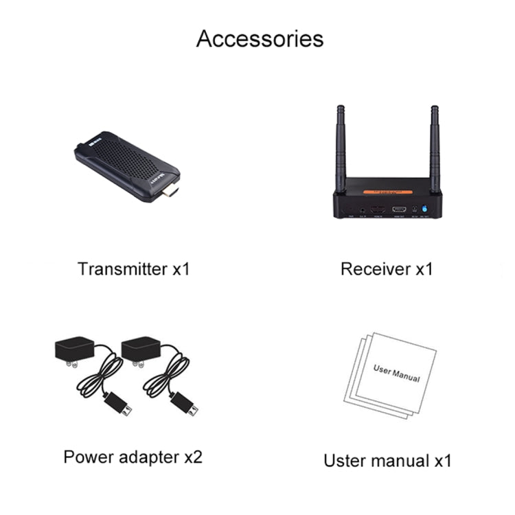 Measy FHD656 Mini 1080P HDMI 1.4 HD Wireless Audio Video Transmitter Receiver Extender Transmission System, Transmission Distance: 100m, AU Plug - Computer & Networking by Measy | Online Shopping UK | buy2fix