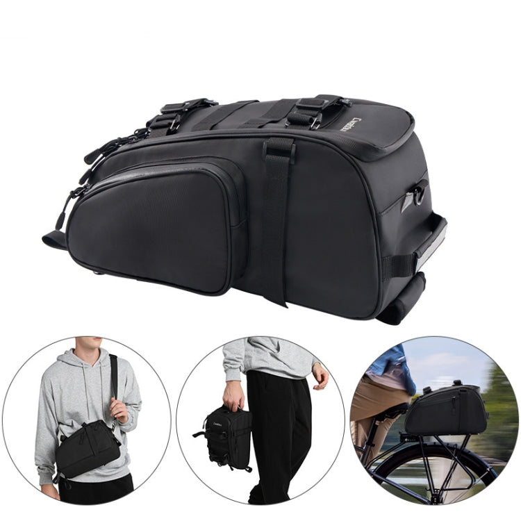 CADeN D116 Mountain Bike Panniers Tail Bags Crossbody Camera Bag Photography Lens Shoulder Bag, Size:30.5 x 17 x 18cm(Black) - Strap Satchel by CADeN | Online Shopping UK | buy2fix