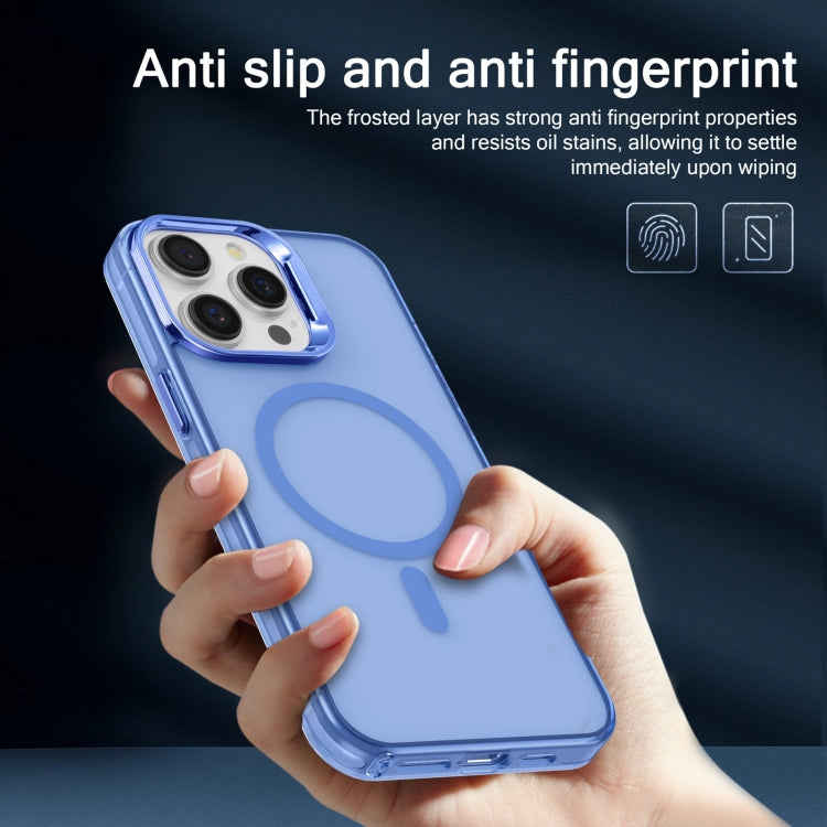 For iPhone 11 Electroplated IMD Magsafe PC Hybrid TPU Phone Case(Blue) - iPhone 11 Cases by buy2fix | Online Shopping UK | buy2fix