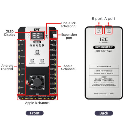 i2C KC03 Multi-function Battery Activation Detection Repair Device for iPhone 6-15 Pro Max / Android - Test Tools by buy2fix | Online Shopping UK | buy2fix