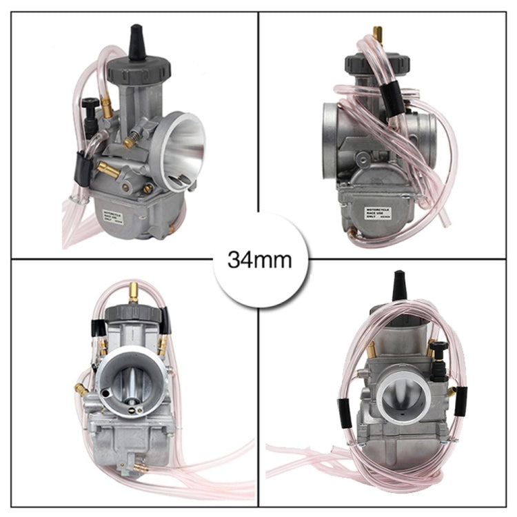 PWK34mm Universal Motorcycle Carburetor Carb Motor Carburetor - In Car by buy2fix | Online Shopping UK | buy2fix