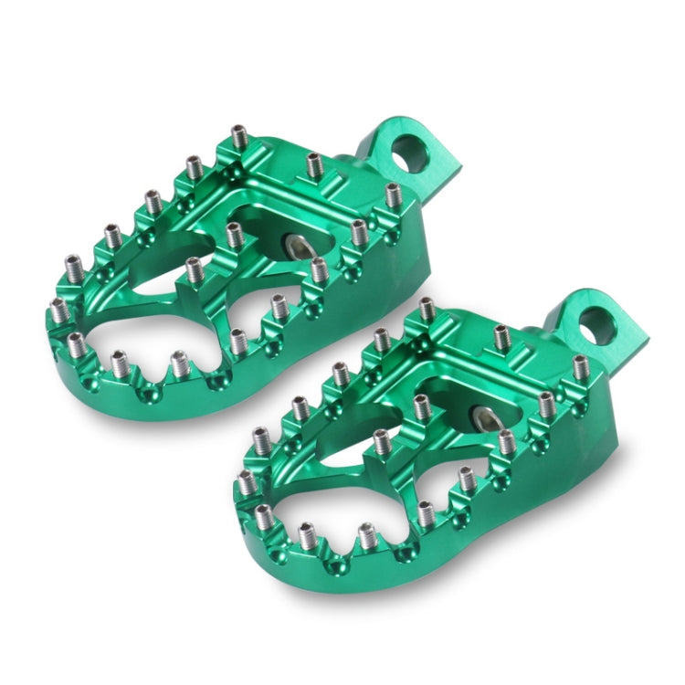 Motorcycle Modification Pedal Set Wide Fat Footpegs Foot Pegs for Harley (Green) - In Car by buy2fix | Online Shopping UK | buy2fix