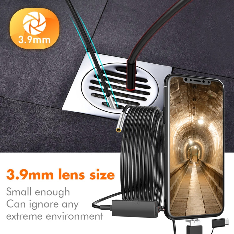 inskam107 3.9mm 3 In 1 HD Waterproof Industry Digital Endoscope Inspection Camera, Length:3.5m Hard Cable - Consumer Electronics by buy2fix | Online Shopping UK | buy2fix