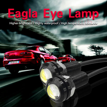 10 PCS 23mm 1.5W DC9-80V Motorcycle Eagle Eye Light Double Lens(White Light) - Eagle Eye Lights by buy2fix | Online Shopping UK | buy2fix