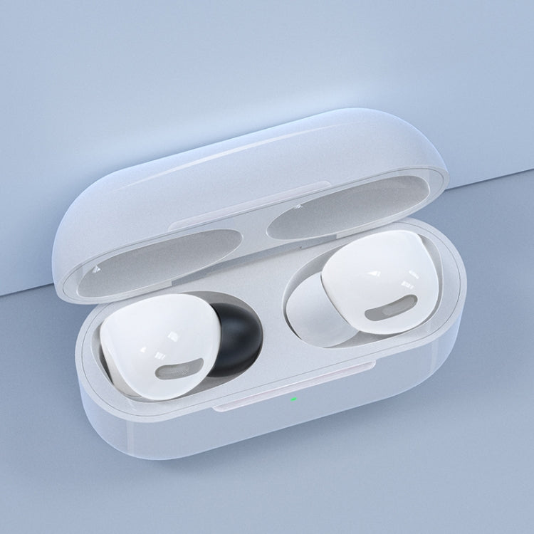 12 PCS Wireless Earphone Replaceable Silicone + Memory Foam Ear Cap Earplugs for AirPods Pro, with Storage Box(White + Grey) - Apple Accessories by buy2fix | Online Shopping UK | buy2fix