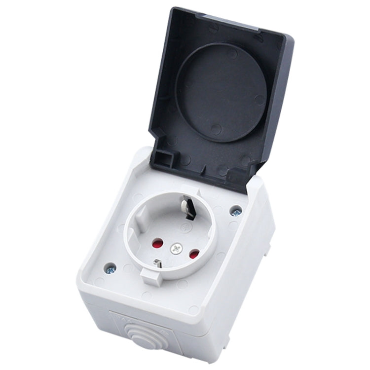 Outdoor IP44 Waterproof Power Socket with Cover, EU Plug - Consumer Electronics by buy2fix | Online Shopping UK | buy2fix