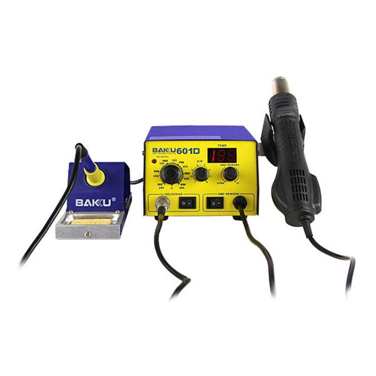 BAKU BK-601D AC 110V LED Display 2 in 1 Hot Air Gun Soldering Iron Soldering Station - Electric Soldering Iron by BAKU | Online Shopping UK | buy2fix