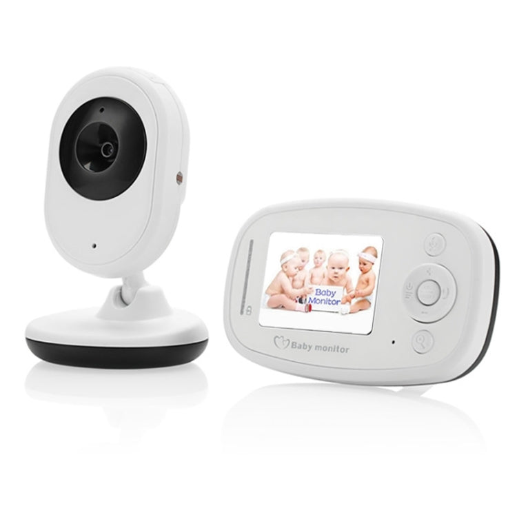 BM-SP820 2.4 inch LCD 2.4GHz Wireless Surveillance Camera Baby Monitor with 7-IR LED Night Vision, Two Way Voice Talk(White) - Security by buy2fix | Online Shopping UK | buy2fix