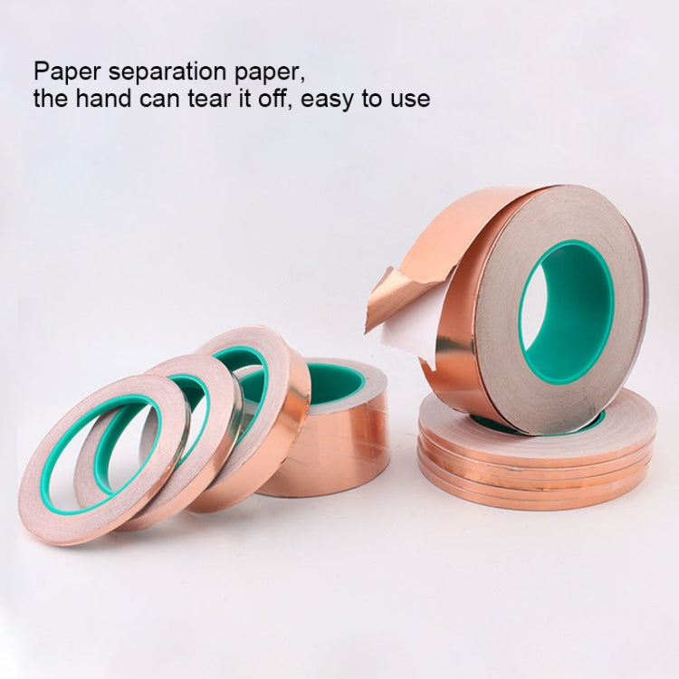 Pure Copper Double-sided Conductive Copper Foil Tape Signal Masking Tape, Size: 20m x 10mm - Home & Garden by buy2fix | Online Shopping UK | buy2fix
