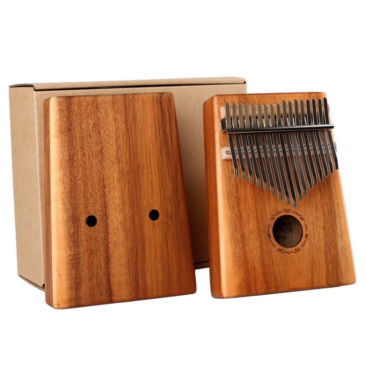 17-tone Acacia Wood Single Kalimba Thumb Piano Kalimba Finger Piano - Keyboard Instruments by buy2fix | Online Shopping UK | buy2fix