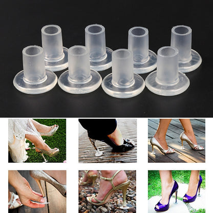 5 Pairs Non-slip Wear-resistant Increase Shoes High Stiletto Heel Protector Caps, Random Color Delivery - Outdoor & Sports by buy2fix | Online Shopping UK | buy2fix