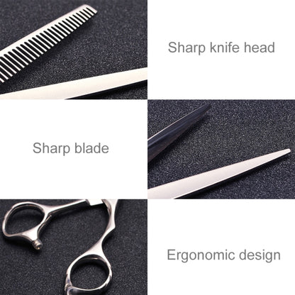 Fashion Durable Sharp Hairdressing Hair Cutting Shears/Scissors and Barber Thinning Tooth Shear(Silver Thinning scissor) - Hair Trimmer by buy2fix | Online Shopping UK | buy2fix