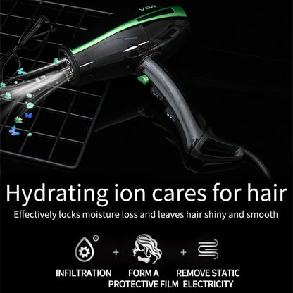 VGR V-406 2200W Negative Ion Hair Dryers with 6 Gear Adjustment, Plug Type: EU Plug - Home & Garden by VGR | Online Shopping UK | buy2fix