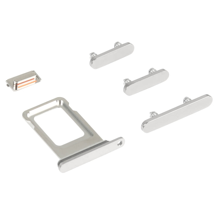 SIM Card Tray + Side Keys for iPhone 14 Pro Max(Silver) - Repair & Spare Parts by buy2fix | Online Shopping UK | buy2fix