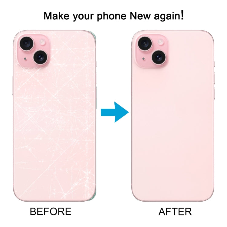 For iPhone 15 Glass Battery Back Cover(Pink) -  by buy2fix | Online Shopping UK | buy2fix