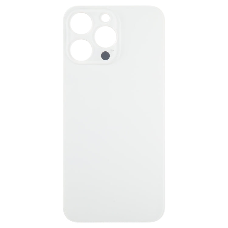 For iPhone 15 Pro Max Glass Battery Back Cover(White) -  by buy2fix | Online Shopping UK | buy2fix