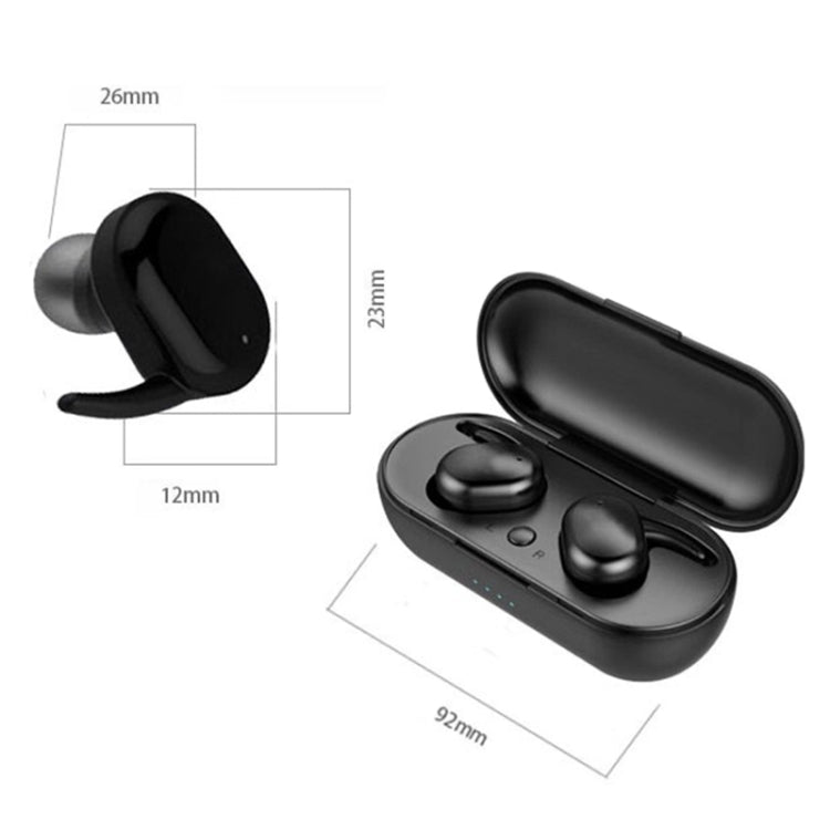 TWS-4 IPX5 Waterproof Bluetooth 5.0 Touch Wireless Bluetooth Earphone with Charging Box, Support HD Call & Voice Prompts(Black) - TWS Earphone by buy2fix | Online Shopping UK | buy2fix