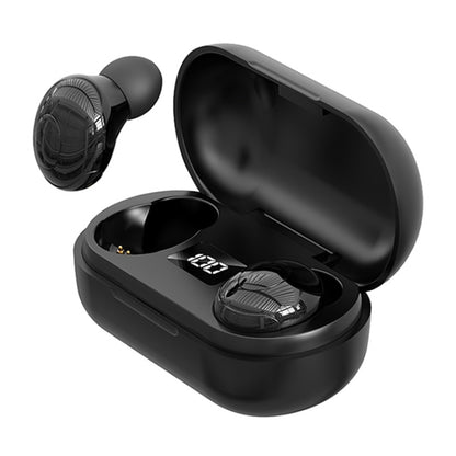 T8 TWS Intelligent Noise Cancelling IPX6 Waterproof Bluetooth Earphone with Magnetic Charging Box & Digital Display, Support Automatic Pairing & HD Call & Voice Assistant(Black) - TWS Earphone by buy2fix | Online Shopping UK | buy2fix