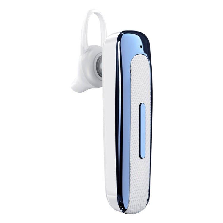 E1 Smart Noise Reduction Unilateral Ear-mounted Bluetooth Earphone (White Blue) - Bluetooth Earphone by buy2fix | Online Shopping UK | buy2fix