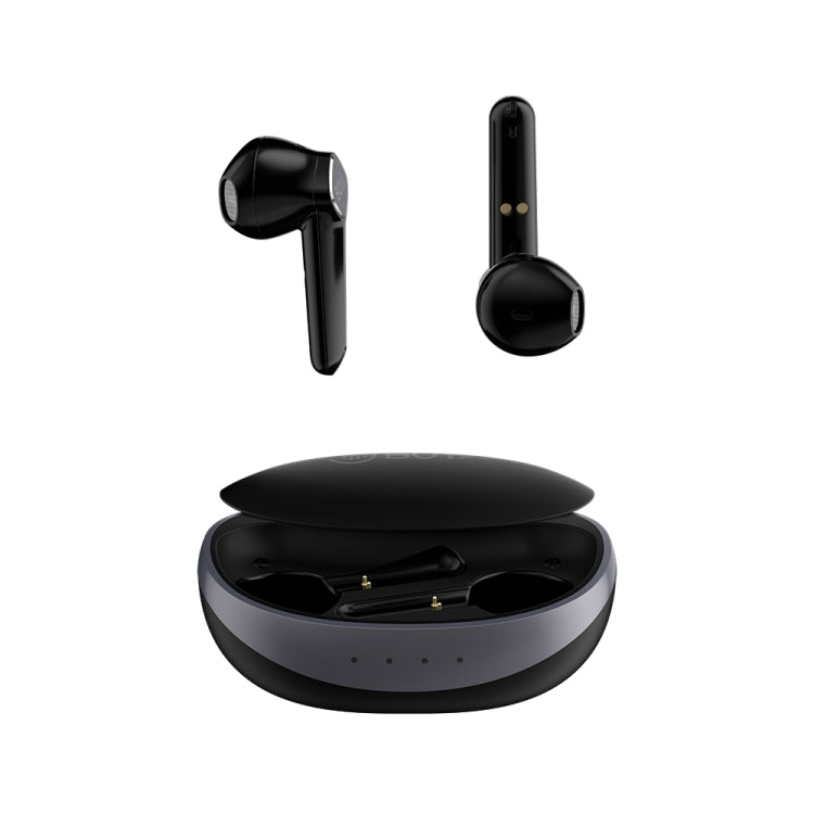 BOYA BY-AP100 True Wireless In-ear Stereo Headphones Bluetooth 5.1 Earphones (Black) - Bluetooth Earphone by BOYA | Online Shopping UK | buy2fix