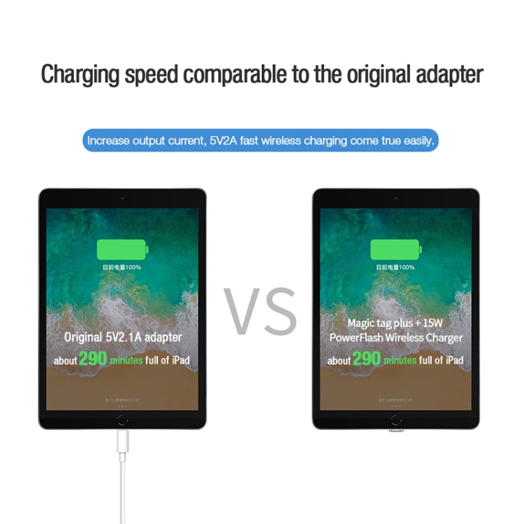 NILLKIN NKR01 For iPad 9.7 / 10.2 inch & iPad Air 10.5 inch & iPad Pro 10.5 inch Long Magic Tag Plus QI Standard Wireless Charging Receiver with 8 Pin Port - Wireless Charger Receiver by NILLKIN | Online Shopping UK | buy2fix