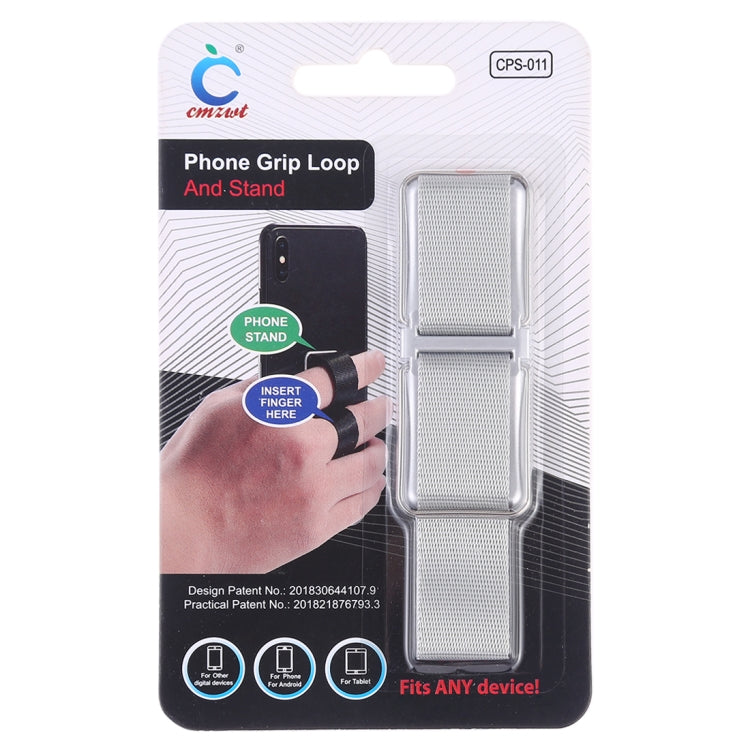 CPS-011 Universal Phone Grip Loop & Stand Holder (Silver) - Ring Holder by buy2fix | Online Shopping UK | buy2fix