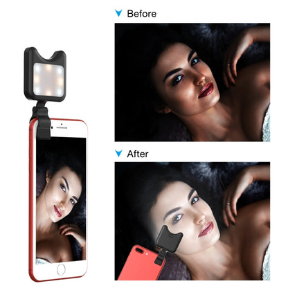 APEXEL APL-FL01 Universal Phone Camera Lens Selfie LED Fill Light with Clip, For iPhone, Samsung, Huawei, Xiaomi, HTC and Other Smartphones(Black) - Consumer Electronics by APEXEL | Online Shopping UK | buy2fix