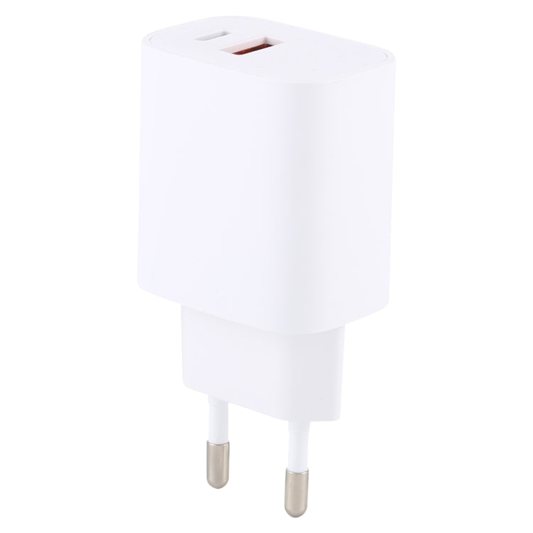 T085 20W USB + Type-C Fast Charging Travel Power Adapter, EU Plug - Apple Accessories by buy2fix | Online Shopping UK | buy2fix