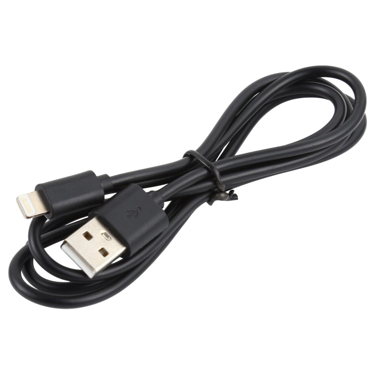 LZ-728 2 in 1 18W QC 3.0 USB Interface Travel Charger + USB to 8 Pin Data Cable Set, EU Plug, Cable Length: 1m(Black) - Apple Accessories by buy2fix | Online Shopping UK | buy2fix