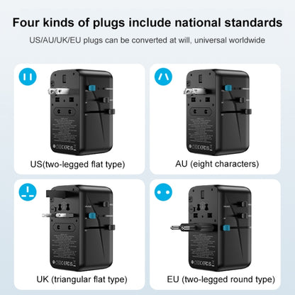 MOMAX UA10D 1-World GaN PD 100W Fast Charger Power Adapter - USB Charger by MOMAX | Online Shopping UK | buy2fix