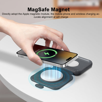 MOMAX UD30 Q.Mag Go 2 in 1 Foldable Magsafe Magnetic Wireless Charger - Charger / Holder by MOMAX | Online Shopping UK | buy2fix
