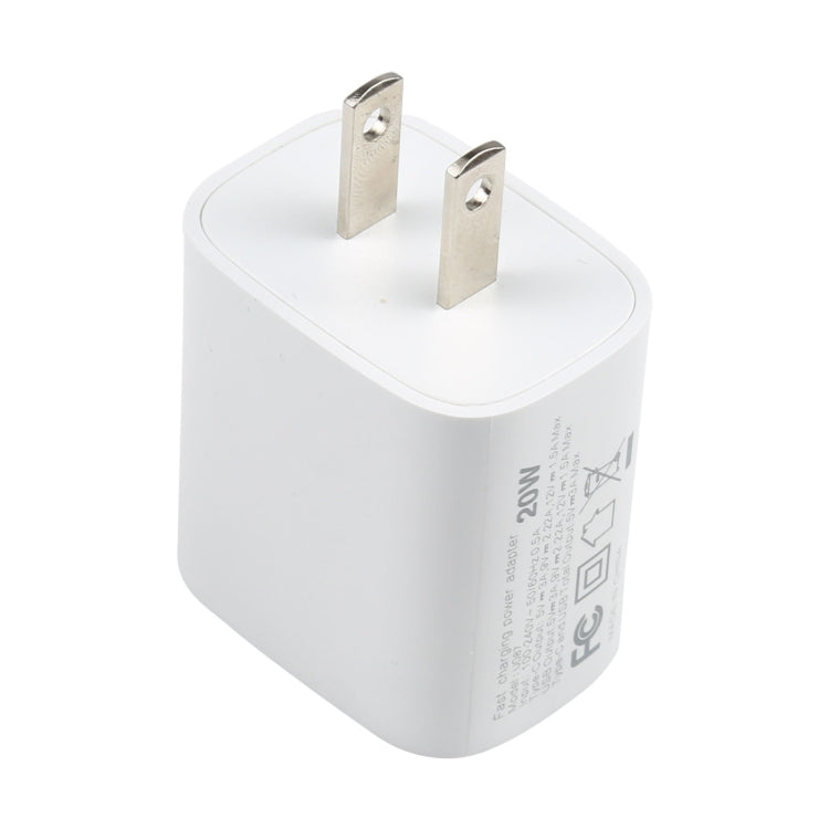 U087 20W USB-C / Type-C + USB Ports Fast Charging Travel Charger, US Plug - Apple Accessories by buy2fix | Online Shopping UK | buy2fix