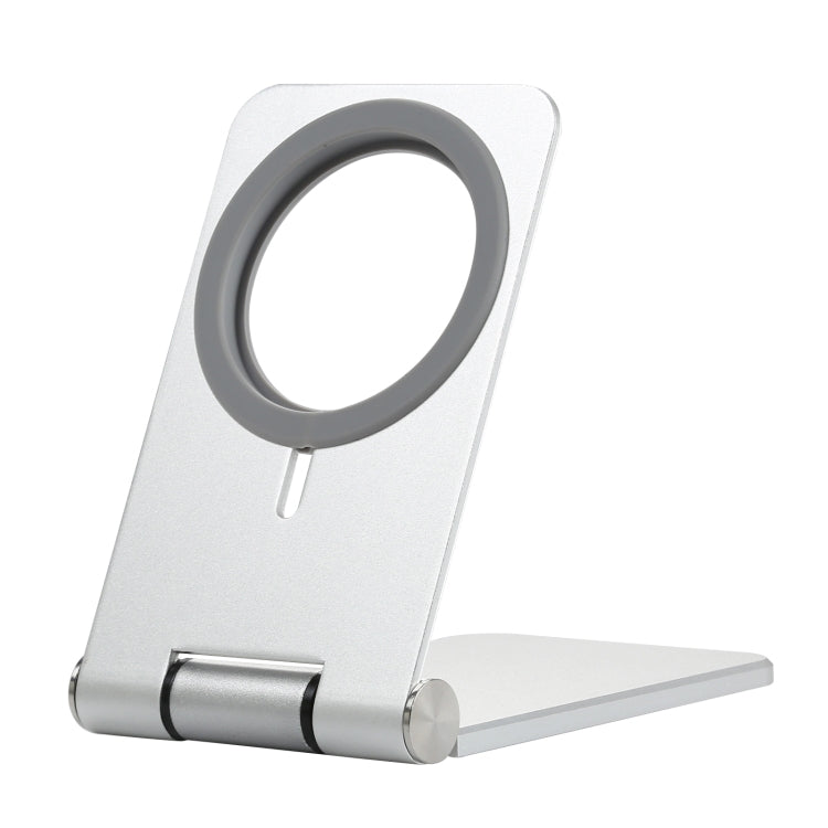 C29 Foldable Metal Bracket for MagSafe Magnetic Wireless Charger (White) - Desktop Holder by buy2fix | Online Shopping UK | buy2fix