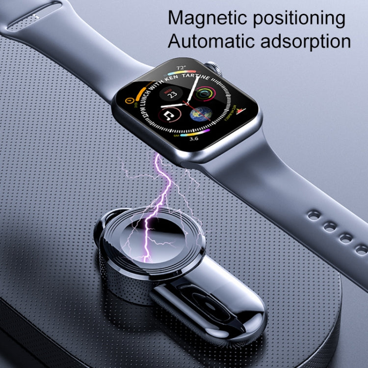 K02 Universal Portable Magnetic Wireless Charger for Apple Watch Series 6 / 5 / SE / 4 / 3 / 2 / 1(Black) - Others by buy2fix | Online Shopping UK | buy2fix