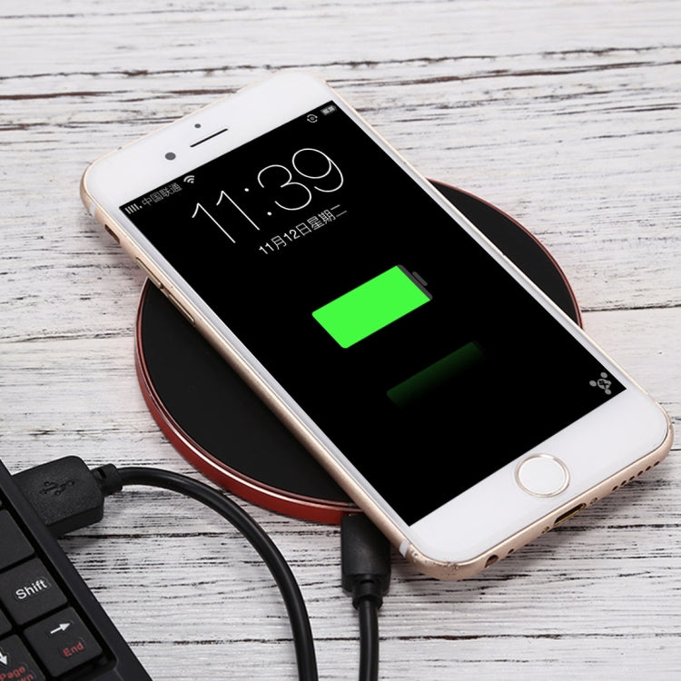 Q21 Fast Charging Wireless Charger Station with Indicator Light(Red) - Apple Accessories by buy2fix | Online Shopping UK | buy2fix