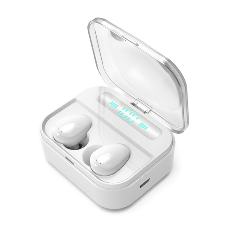 X7 TWS V5.0 Binaural Wireless Stereo Bluetooth Headset with Charging Case and Digital Display(White) - TWS Earphone by buy2fix | Online Shopping UK | buy2fix