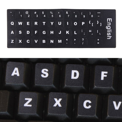 Keyboard Film Cover Independent Paste English Keyboard Stickers for Laptop Notebook Computer Keyboard(Black) - Computer & Networking by buy2fix | Online Shopping UK | buy2fix