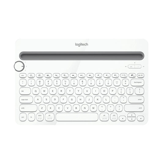 Logitech K480 Multi-device Bluetooth 3.0 Wireless Bluetooth Keyboard with Stand (White) - Computer & Networking by Logitech | Online Shopping UK | buy2fix