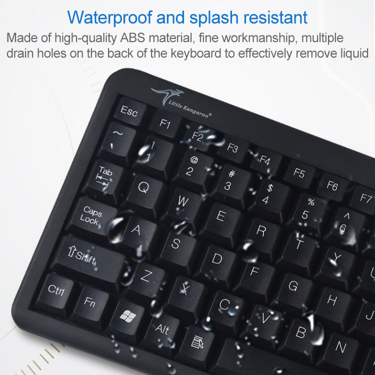 DS-8800 PS / 2 Interface Prevent Water Splashing Laser Engraving Character One-piece Wired Touchpad Keyboard, Length: 1.5m - Wired Keyboard by buy2fix | Online Shopping UK | buy2fix