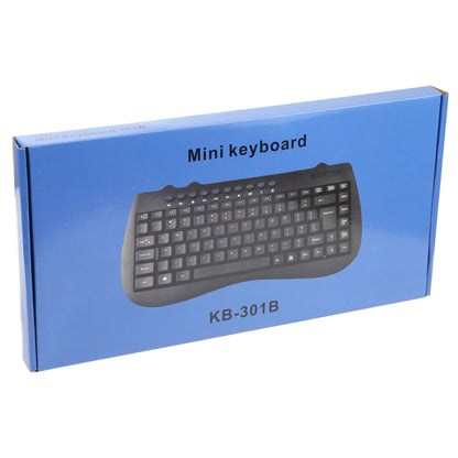 KB-301B Multimedia Notebook Mini Wired Keyboard, English Version (Black) - Wired Keyboard by buy2fix | Online Shopping UK | buy2fix