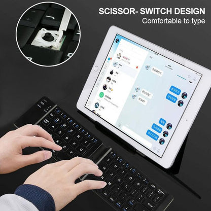 B05 USB Charging Portable Mini Folding Bluetooth Wireless Keyboard (Black) - Mini Keyboard by buy2fix | Online Shopping UK | buy2fix