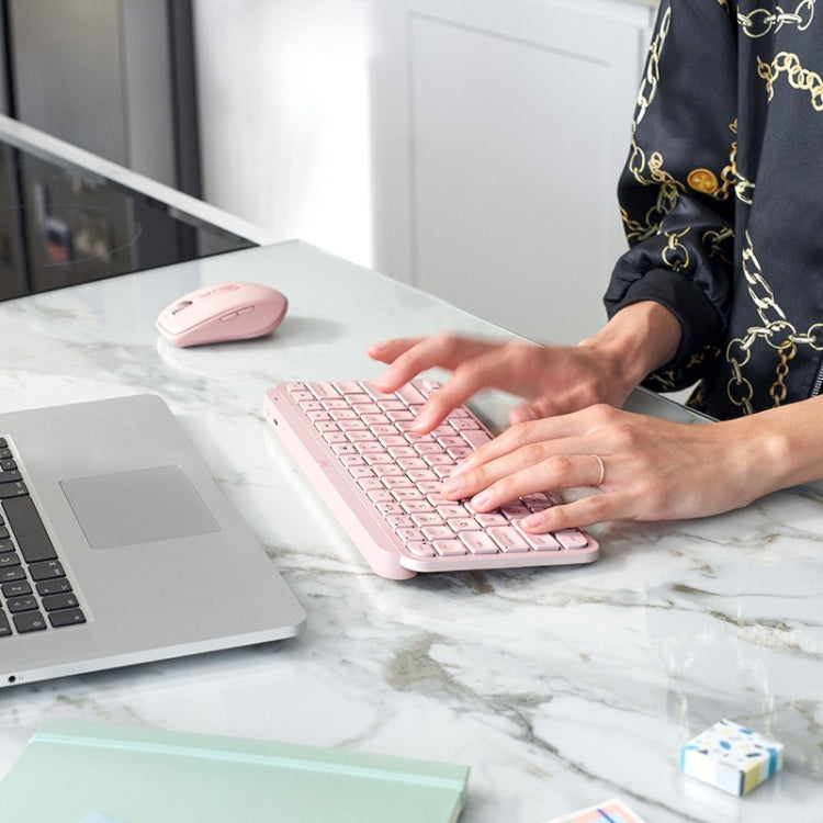 Logitech MX Keys Mini Wireless Bluetooth Ultra-thin Smart Backlit Keyboard (Pink) - Wireless Keyboard by Logitech | Online Shopping UK | buy2fix